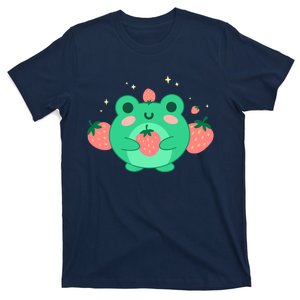 Kawaii Strawberry Frog Cute Retro Japanese Aesthetic T-Shirt