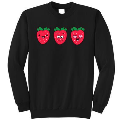 Kawaii Strawberry Fruit Cute Strawberries Sweatshirt