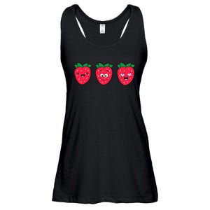 Kawaii Strawberry Fruit Cute Strawberries Ladies Essential Flowy Tank