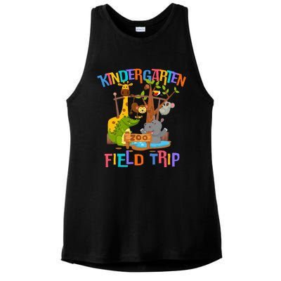 Kindergarten School Field Day Trip Squad 2024 Zoo Animal Ladies PosiCharge Tri-Blend Wicking Tank