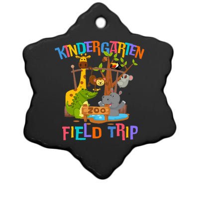 Kindergarten School Field Day Trip Squad 2024 Zoo Animal Ceramic Star Ornament