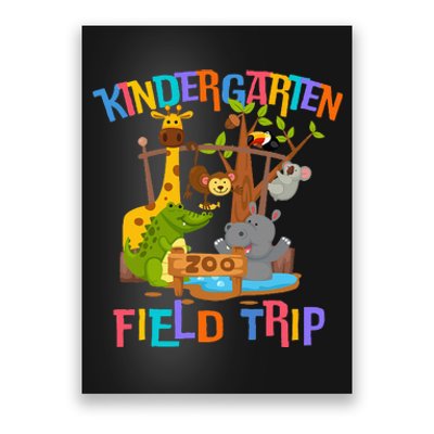 Kindergarten School Field Day Trip Squad 2024 Zoo Animal Poster