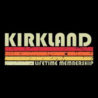Kirkland Surname Funny Retro Vintage 90s Birthday Reunion Womens Tank Top