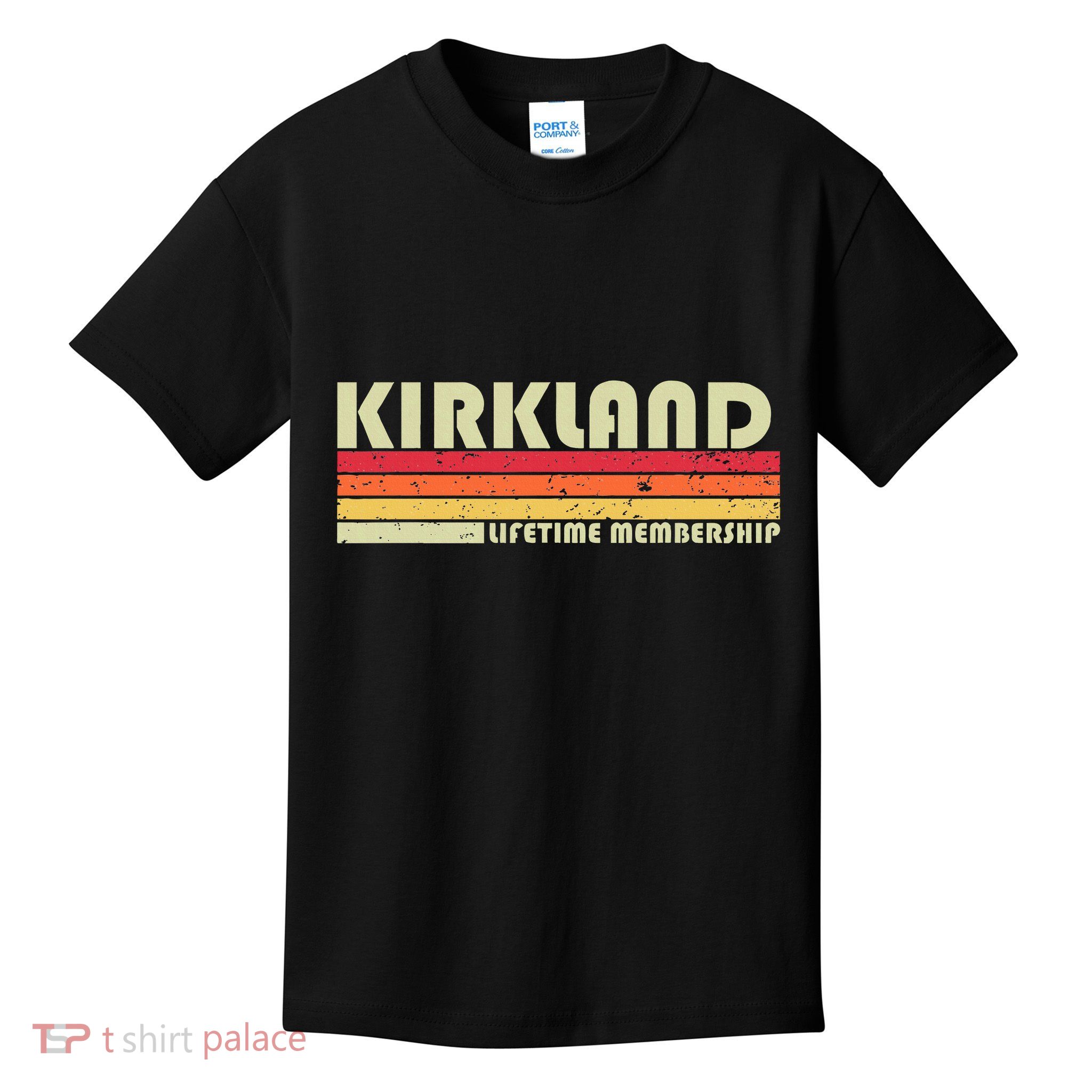 Kirkland Surname Funny Retro Vintage 90s Birthday Reunion Kids T-Shirt