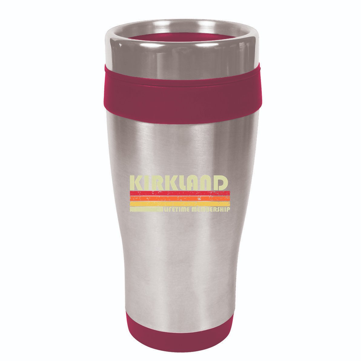 Kirkland Surname Funny Retro Vintage 90s Birthday Reunion 16oz Travel Tumbler