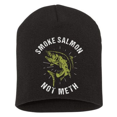 King Salmon Fishing Fisherman Short Acrylic Beanie