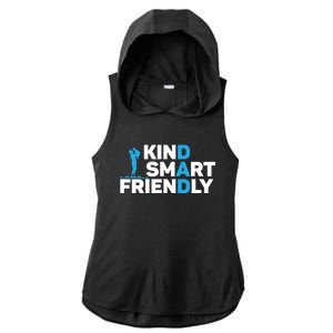 Kind Smart Friendly Dad Papa Best Daddy Ever Fathers Day Cute Gift Ladies PosiCharge Tri-Blend Wicking Draft Hoodie Tank