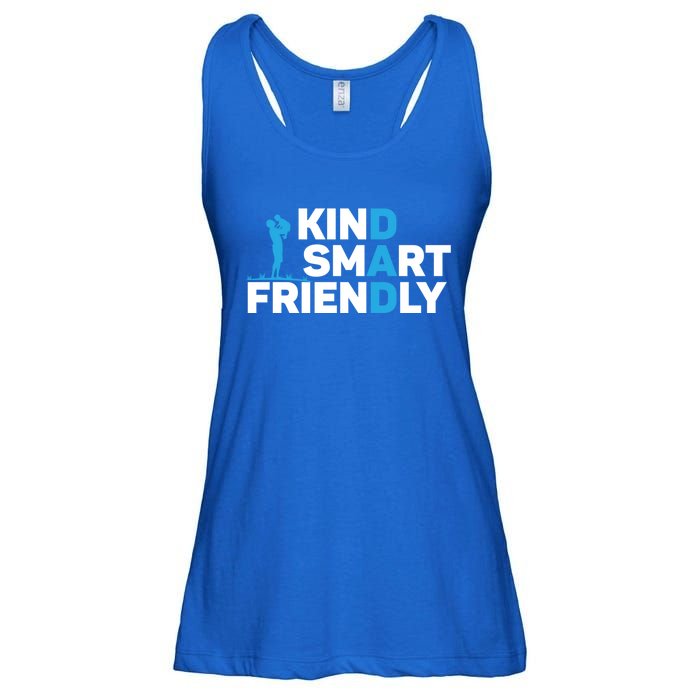 Kind Smart Friendly Dad Papa Best Daddy Ever Fathers Day Cute Gift Ladies Essential Flowy Tank