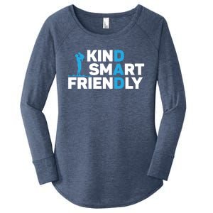 Kind Smart Friendly Dad Papa Best Daddy Ever Fathers Day Cute Gift Women's Perfect Tri Tunic Long Sleeve Shirt