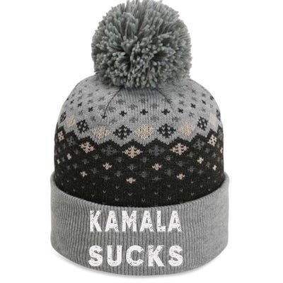 Kamala Sucks Funny Kamala Harris Sucks The Baniff Cuffed Pom Beanie