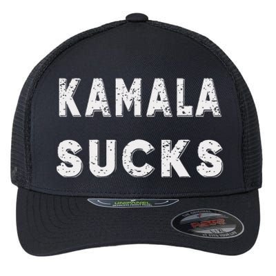 Kamala Sucks Funny Kamala Harris Sucks Flexfit Unipanel Trucker Cap