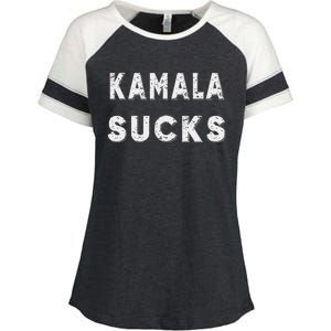 Kamala Sucks Funny Kamala Harris Sucks Enza Ladies Jersey Colorblock Tee