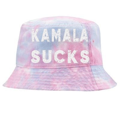 Kamala Sucks Funny Kamala Harris Sucks Tie-Dyed Bucket Hat