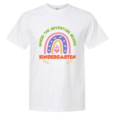 Kindergarten Squad Group Teacher Kindergarten Gift Garment-Dyed Heavyweight T-Shirt