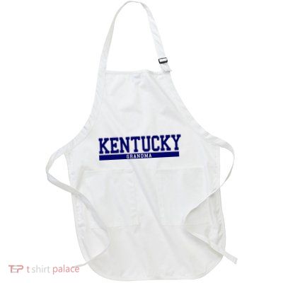 Kentucky State Grandma Sports Full-Length Apron With Pockets