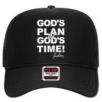 Klever Shirtz GodS Plan In GodS Time High Crown Mesh Back Trucker Hat