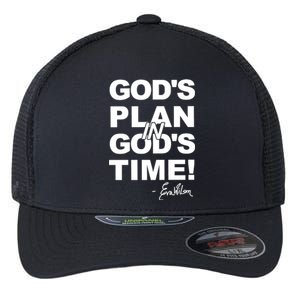 Klever Shirtz GodS Plan In GodS Time Flexfit Unipanel Trucker Cap