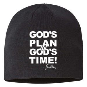 Klever Shirtz GodS Plan In GodS Time Sustainable Beanie