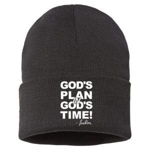 Klever Shirtz GodS Plan In GodS Time Sustainable Knit Beanie