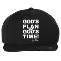 Klever Shirtz GodS Plan In GodS Time Wool Snapback Cap