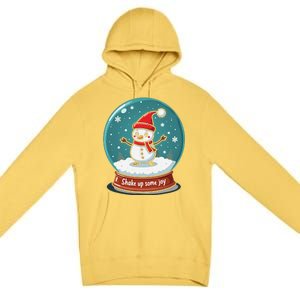 Kawaii Snow Globe Shake Up Some Joy Christmas Premium Pullover Hoodie