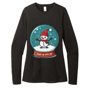 Kawaii Snow Globe Shake Up Some Joy Christmas Womens CVC Long Sleeve Shirt