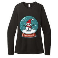 Kawaii Snow Globe Shake Up Some Joy Christmas Womens CVC Long Sleeve Shirt