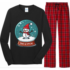 Kawaii Snow Globe Shake Up Some Joy Christmas Long Sleeve Pajama Set