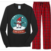 Kawaii Snow Globe Shake Up Some Joy Christmas Long Sleeve Pajama Set