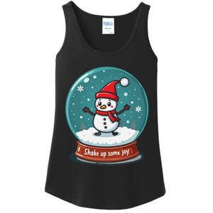 Kawaii Snow Globe Shake Up Some Joy Christmas Ladies Essential Tank