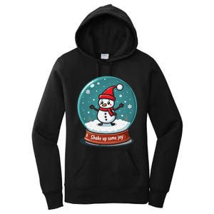 Kawaii Snow Globe Shake Up Some Joy Christmas Women's Pullover Hoodie