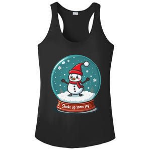 Kawaii Snow Globe Shake Up Some Joy Christmas Ladies PosiCharge Competitor Racerback Tank