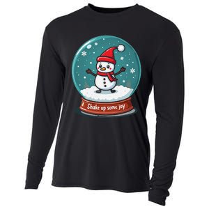 Kawaii Snow Globe Shake Up Some Joy Christmas Cooling Performance Long Sleeve Crew