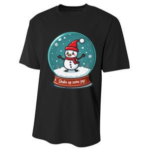 Kawaii Snow Globe Shake Up Some Joy Christmas Performance Sprint T-Shirt