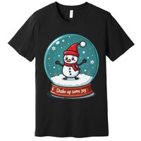 Kawaii Snow Globe Shake Up Some Joy Christmas Premium T-Shirt