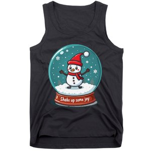 Kawaii Snow Globe Shake Up Some Joy Christmas Tank Top