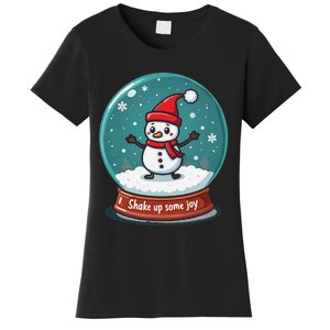 Kawaii Snow Globe Shake Up Some Joy Christmas Women's T-Shirt