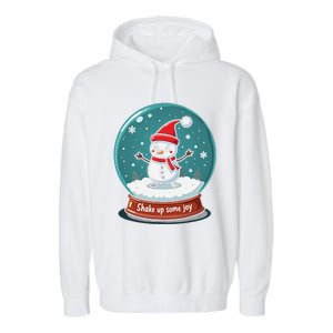 Kawaii Snow Globe Shake Up Some Joy Christmas Garment-Dyed Fleece Hoodie