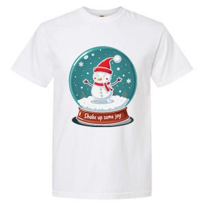 Kawaii Snow Globe Shake Up Some Joy Christmas Garment-Dyed Heavyweight T-Shirt