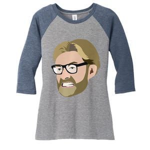 Klopp Soccer Gift Women's Tri-Blend 3/4-Sleeve Raglan Shirt