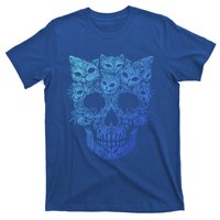 Kitten Skeleton Halloween Costume Skull Cats Gift T-Shirt