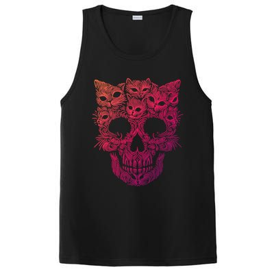 Kitten Skeleton Halloween Costume Skull Cats Gift PosiCharge Competitor Tank