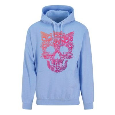 Kitten Skeleton Halloween Costume Skull Cats Gift Unisex Surf Hoodie