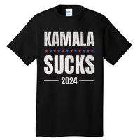 Kamala Sucks Harris President Election 2024 Trump Halloween Tall T-Shirt