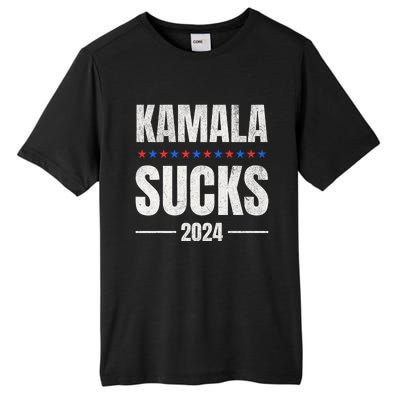 Kamala Sucks Harris President Election 2024 Trump Halloween Tall Fusion ChromaSoft Performance T-Shirt