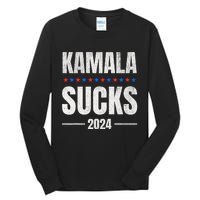 Kamala Sucks Harris President Election 2024 Trump Halloween Tall Long Sleeve T-Shirt