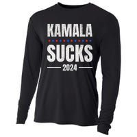 Kamala Sucks Harris President Election 2024 Trump Halloween Cooling Performance Long Sleeve Crew