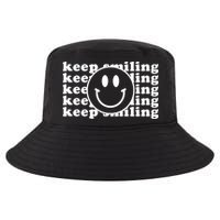 Keep Smiling Happy Face Cool Comfort Performance Bucket Hat