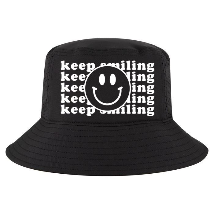 Keep Smiling Happy Face Cool Comfort Performance Bucket Hat