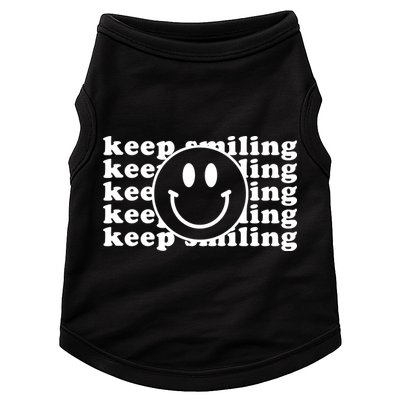 Keep Smiling Happy Face Doggie Tank